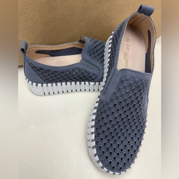 ILSE JACOBSEN Tulip 140 Flats Powder Blue Size 36 - Picture 3 of 11